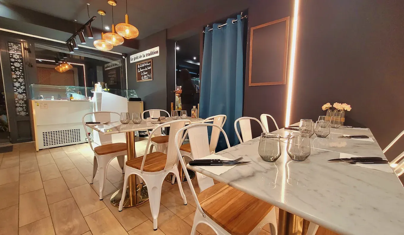 Intérieur de la pizzeria
