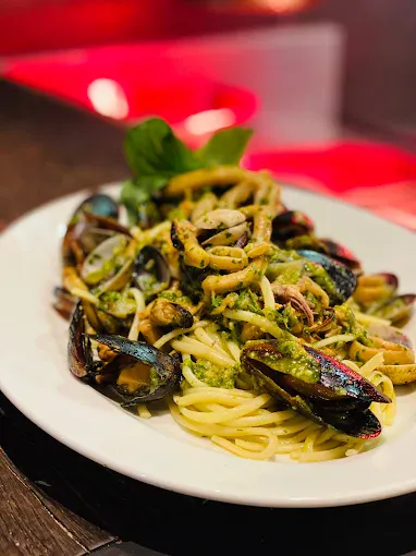 Paccheri aux gambas et tomates cerises - Pâtes fraîches L'Italien