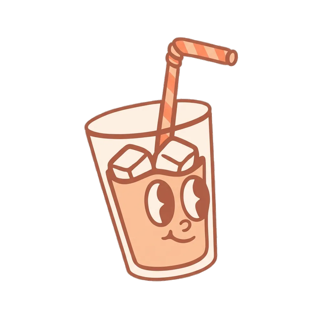 Mascotte verre kawaii